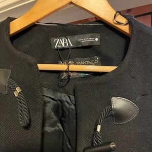 Zara x Italian MANTECO Wool Cape Coat